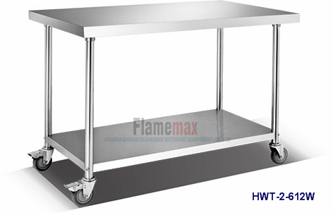 HWT-2-79W 2-deck mobile working table