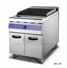 HEL-70 Electric Lava Rock Grill with Cabinet