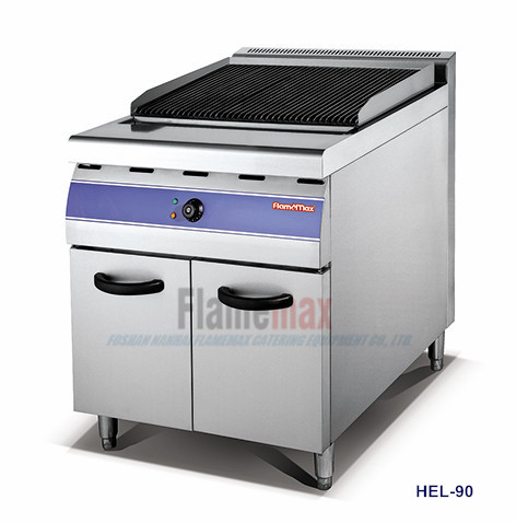 HEL-70 Electric Lava Rock Grill with Cabinet