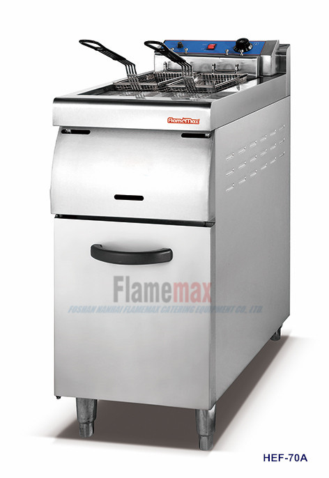 HEF-70A 1-Tank 2-Basket Electric Fryer with Cabinet